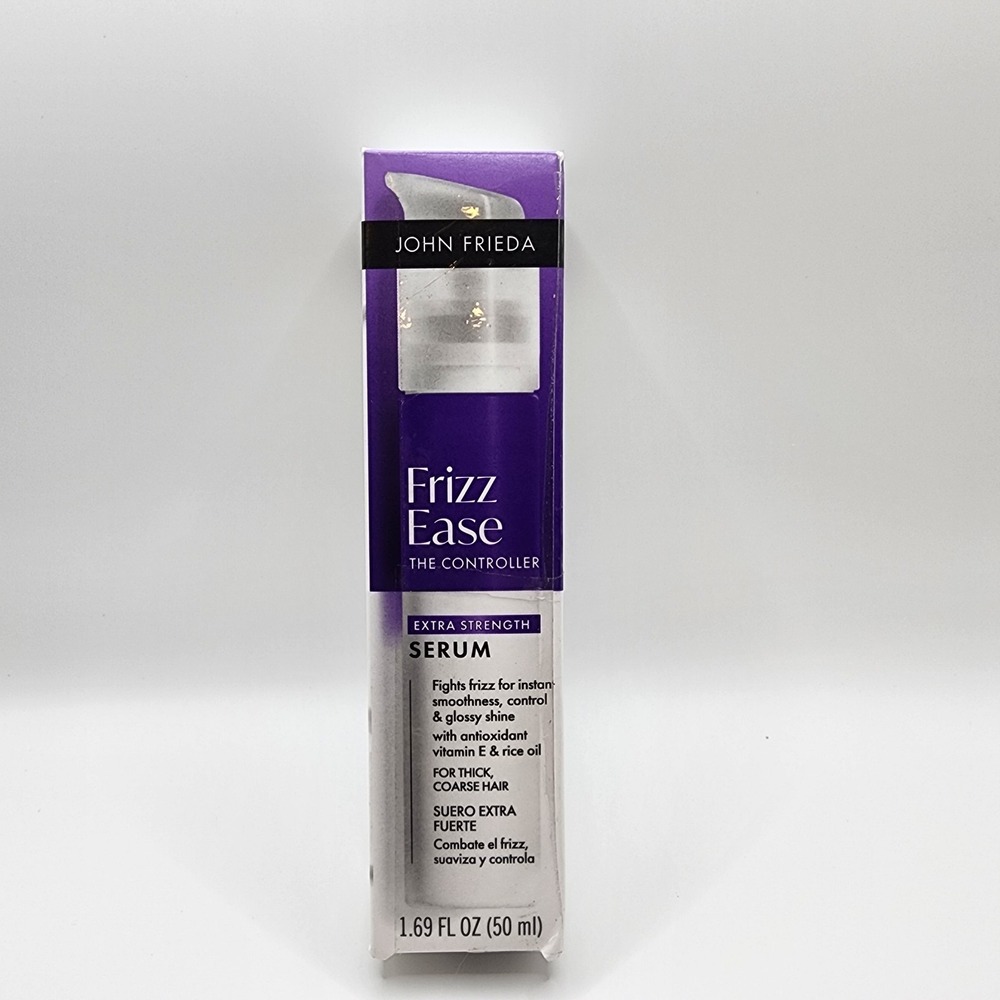 John Frieda Frizz Ease Extra Strength Serum 1.69 oz New Open Box Thick Coarse...